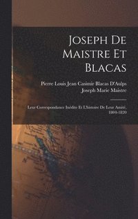 bokomslag Joseph De Maistre Et Blacas