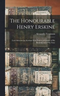 bokomslag The Honourable Henry Erskine