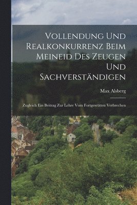 bokomslag Vollendung Und Realkonkurrenz Beim Meineid Des Zeugen Und Sachverstndigen