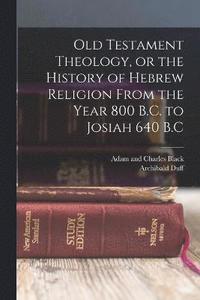 bokomslag Old Testament Theology, or the History of Hebrew Religion From the Year 800 B.C. to Josiah 640 B.C