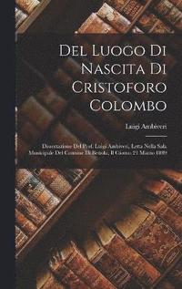 bokomslag Del Luogo Di Nascita Di Cristoforo Colombo