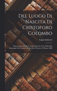 bokomslag Del Luogo Di Nascita Di Cristoforo Colombo