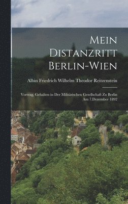 bokomslag Mein Distanzritt Berlin-Wien