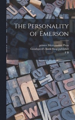 bokomslag The Personality of Emerson