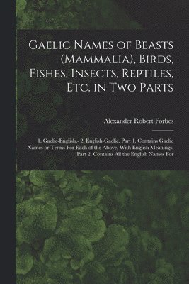 bokomslag Gaelic Names of Beasts (Mammalia), Birds, Fishes, Insects, Reptiles, etc. in two Parts