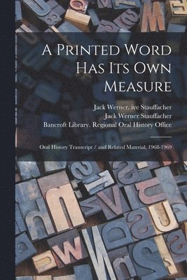 A Printed Word has its own Measure 1