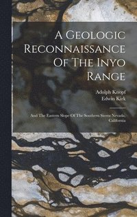bokomslag A Geologic Reconnaissance Of The Inyo Range