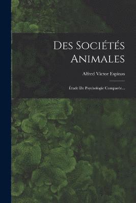 bokomslag Des Socits Animales