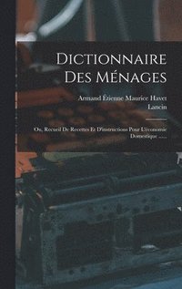 bokomslag Dictionnaire Des Mnages
