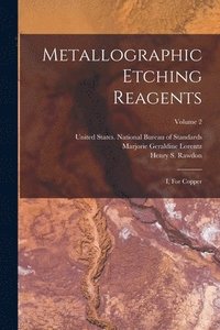 bokomslag Metallographic Etching Reagents