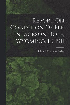 bokomslag Report On Condition Of Elk In Jackson Hole, Wyoming, In 1911