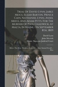bokomslag Trial Of David Lynn, Jabez Meigs, Elijah Barton, Prince Cain, Nathaniel Lynn, Ansel Meigs, And Adam Pitts, For The Murder Of Paul Chadwick, At Malta, In Maine, On September 8th, 1809