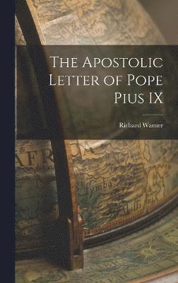 bokomslag Apostolic Letter of Pope Pius IX