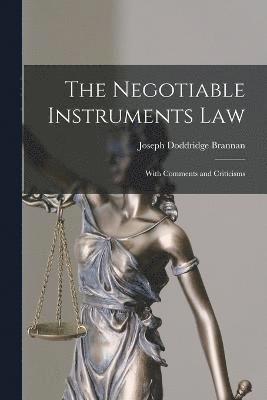 bokomslag Negotiable Instruments Law