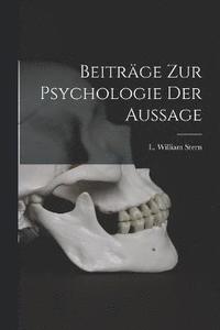 bokomslag Beiträge zur Psychologie der Aussage