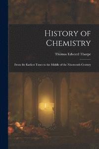 bokomslag History of Chemistry