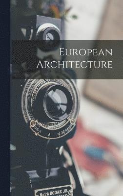 bokomslag European Architecture