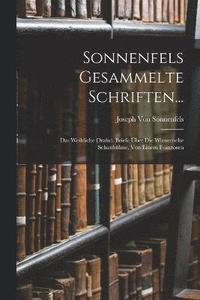 bokomslag Sonnenfels Gesammelte Schriften...