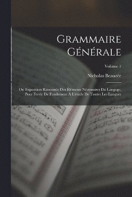 bokomslag Grammaire Générale