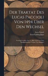 bokomslag Der Traktat Des Lucas Paccioli Von 1494 ber Den Wechsel