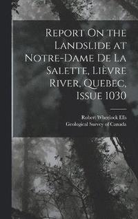 bokomslag Report On the Landslide at Notre-Dame De La Salette, Livre River, Quebec, Issue 1030