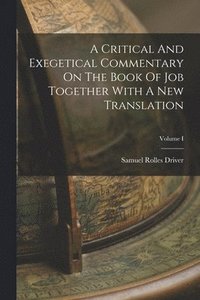 bokomslag A Critical And Exegetical Commentary On The Book Of Job Together With A New Translation; Volume I