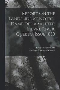 bokomslag Report On the Landslide at Notre-Dame De La Salette, Livre River, Quebec, Issue 1030