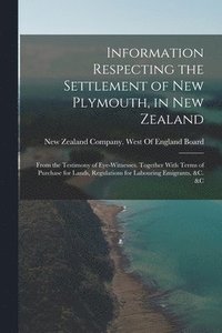 bokomslag Information Respecting the Settlement of New Plymouth, in New Zealand