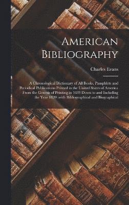 bokomslag American Bibliography