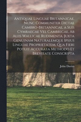 John Davies - Antiquae linguae britannicae, nunc communiter dictae cambro-britannicae, a suis cymraecae vel cambricae, ab aliis wallicae rudimenta. Juxta genuinam naturalemque ipsius linguae proprietatem, qua fieri potuit accurata methodo et brevitate conscripta, Häftad