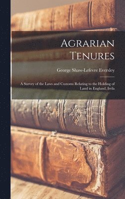 Agrarian Tenures 1