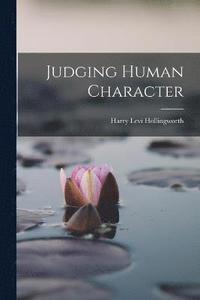 bokomslag Judging Human Character