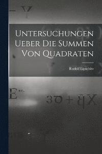 bokomslag Untersuchungen Ueber Die Summen Von Quadraten
