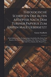 bokomslag Theologische Schriften Der Alten Aegypter Nach Dem Turiner Papyrus Zum Ersten Male Uebersetzt