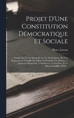 bokomslag Projet D'Une Constitution Dmocratique Et Sociale