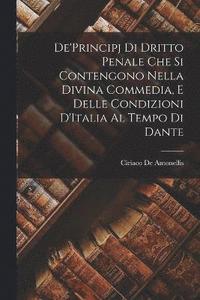 bokomslag De'Principj Di Dritto Penale Che Si Contengono Nella Divina Commedia, E Delle Condizioni D'Italia Al Tempo Di Dante