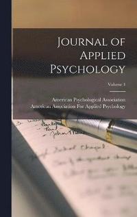 bokomslag Journal of Applied Psychology; Volume 1