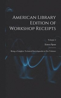 bokomslag American Library Edition of Workshop Receipts