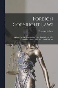 bokomslag Foreign Copyright Laws