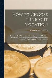 bokomslag How to Choose the Right Vocation