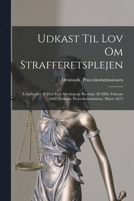 bokomslag Udkast Til Lov Om Strafferetsplejen