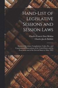 bokomslag Hand-List of Legislative Sessions and Session Laws