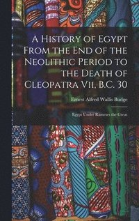 bokomslag A History of Egypt From the End of the Neolithic Period to the Death of Cleopatra Vii, B.C. 30