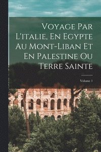 bokomslag Voyage Par L'italie, En Egypte Au Mont-Liban Et En Palestine Ou Terre Sainte; Volume 1