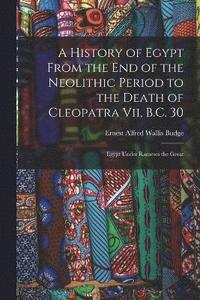 bokomslag A History of Egypt From the End of the Neolithic Period to the Death of Cleopatra Vii, B.C. 30
