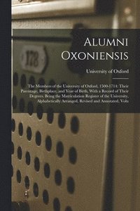 bokomslag Alumni Oxoniensis