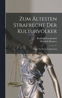 bokomslag Zum ltesten Strafrecht Der Kulturvlker