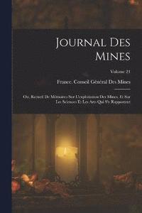 bokomslag Journal Des Mines