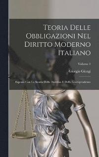 bokomslag Teoria Delle Obbligazioni Nel Diritto Moderno Italiano