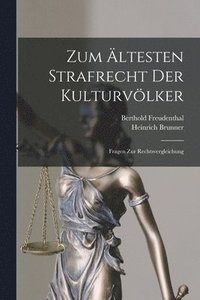 bokomslag Zum ltesten Strafrecht Der Kulturvlker